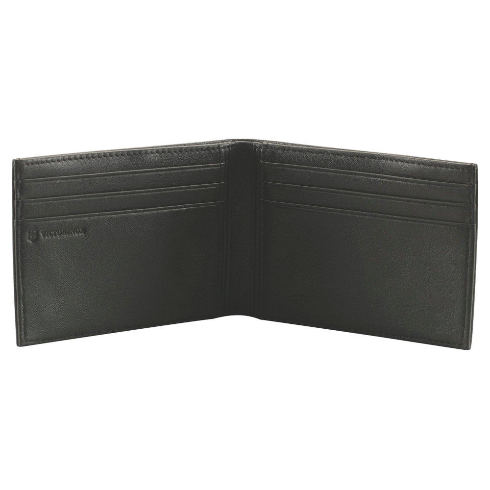 Портмоне Victorinox Altius 3.0 Moritz, чёрное, натуральная кожа наппа, 11x1x8 см