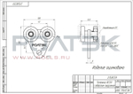 Тележка RC59 с отверстием закругленная Код: 213.RC59