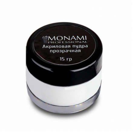 Акриловая пудра прозрачная Monami 15 гр