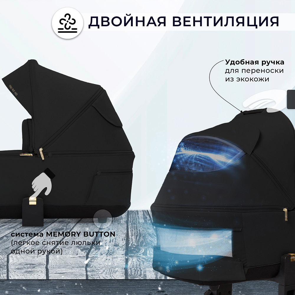 Детская коляска Sweet Baby Stella Plus Neo 2 в 1 Black