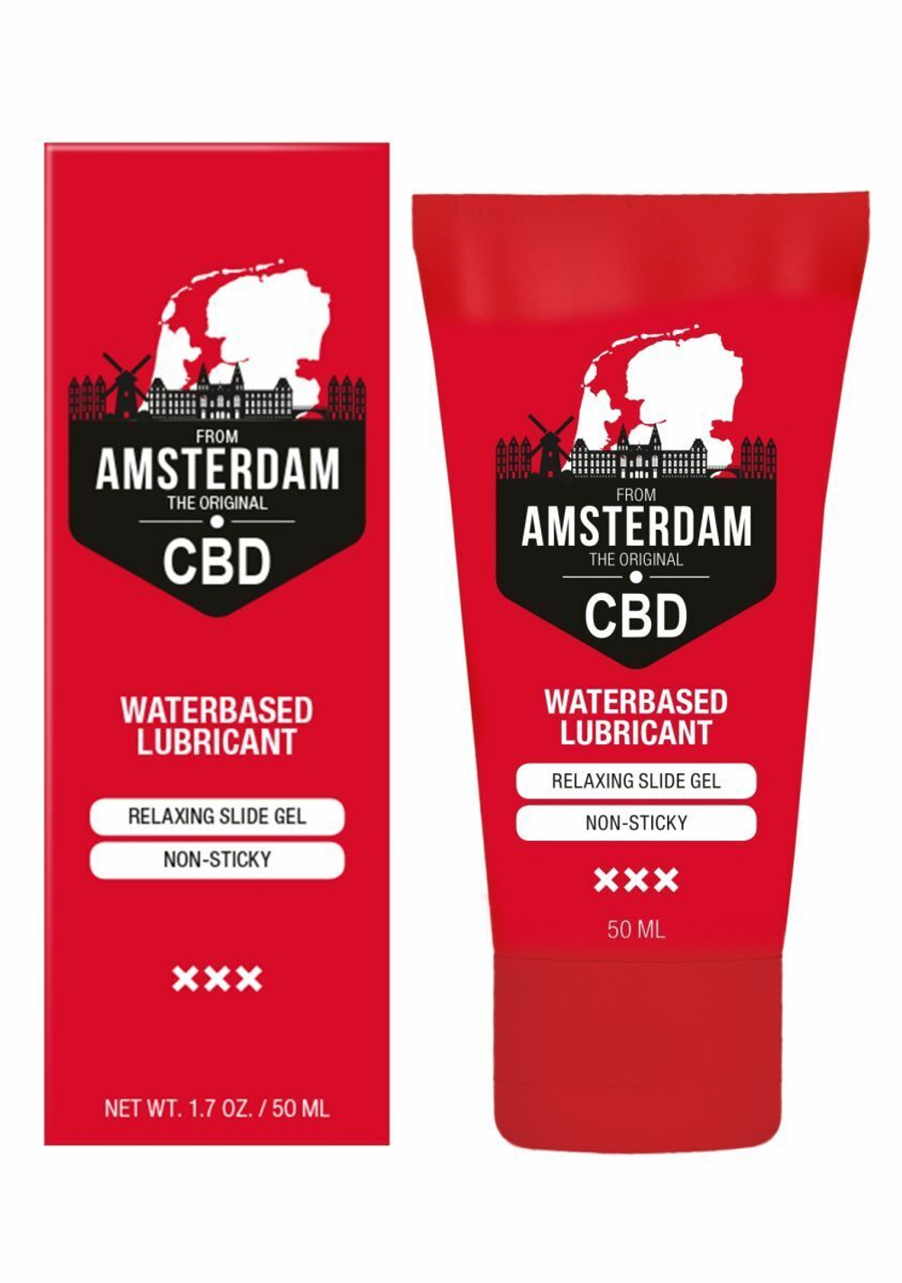 Лубрикант на водной основе CBD from Amsterdam Waterbased Lubricant - 50 мл. (Цвет: не задано)