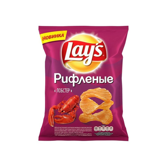 Чипсы Lays 70 гр  Лобстер рифл. (25)