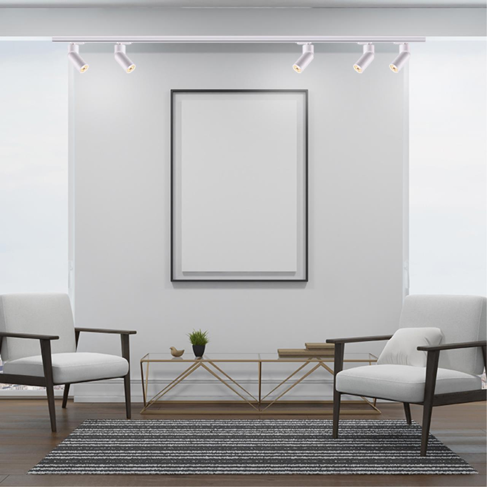 370594 PORT NT19 247 матовый белый Светильник трековый однофазный трехжильный IP20 GU10 50W 220-240V ELITE