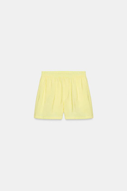 ZARA СВОБОДНЫЕ ШОРТЫ С ЭЛАСТИЧНЫМ ПОЯСОМ, ЖЕЛТЫЙ