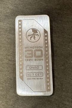 Слиток юбилейный, серебро, 330грам,88*39*10мм