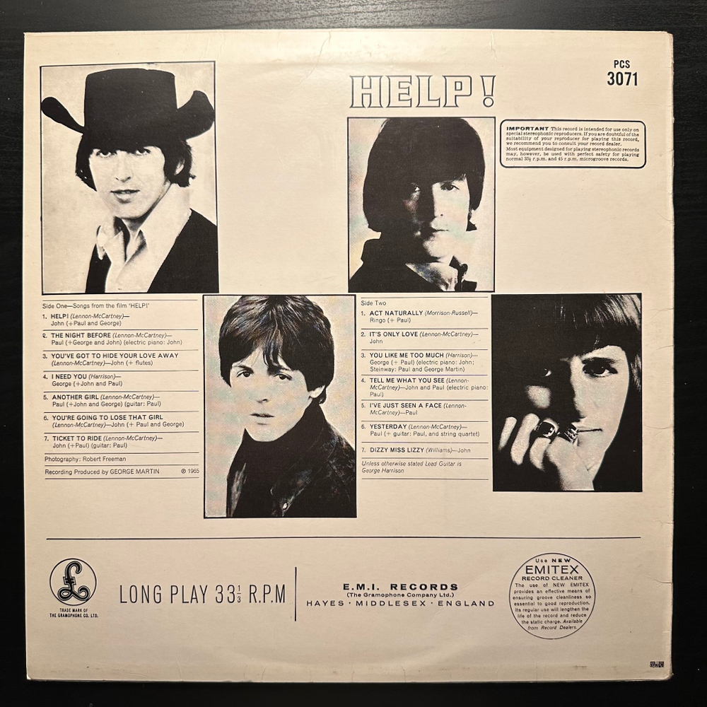 The Beatles - Help ! (Швеция 1969г.)