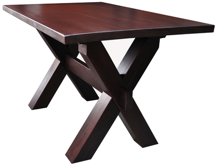 Стол обеденный Акадия 200 см, темно-коричневый