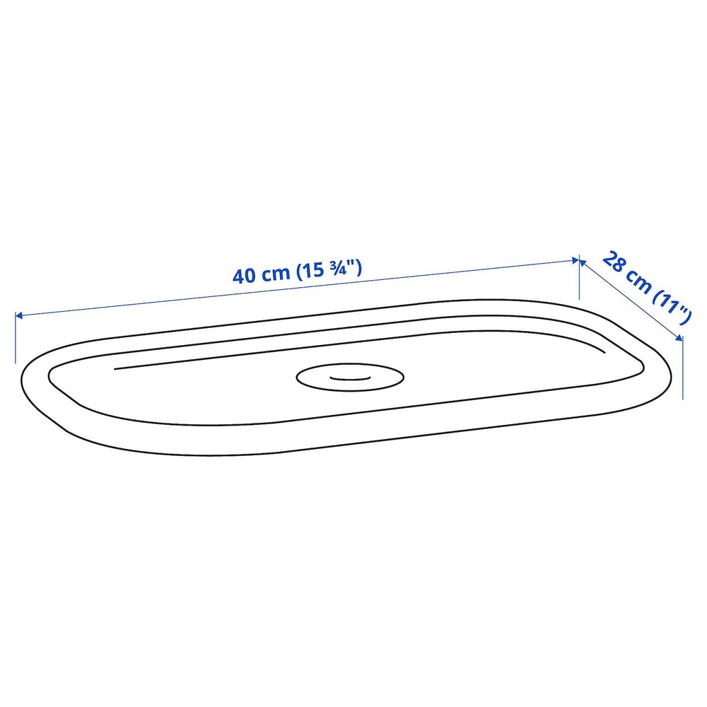 IKEA TROFAST  (ИКЕА ТРОФАСТ)  -  Крышка, белая, 40x28 см