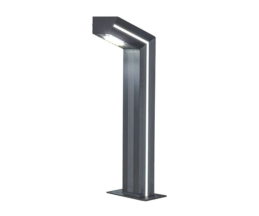 Светильник уличный Такоми серый 220V w15*7,5 h80 Led 10W (4000K) c пультом ДУ, Декоративная подсветка RGB.