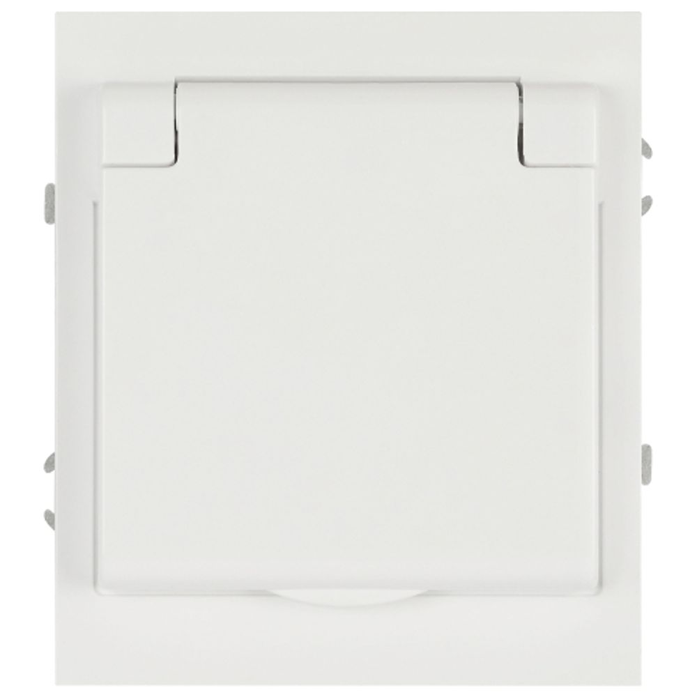 Розетка ЭРА Arktik 16-2103-01 с заземлением 2P+E Schuko со шторками с крышкой 16А-250В белый