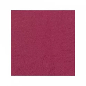 Салфетки двухслойные, бордовые, сложение 1/4, 33*33 см, 200 шт, P.L. Proff Cuisine