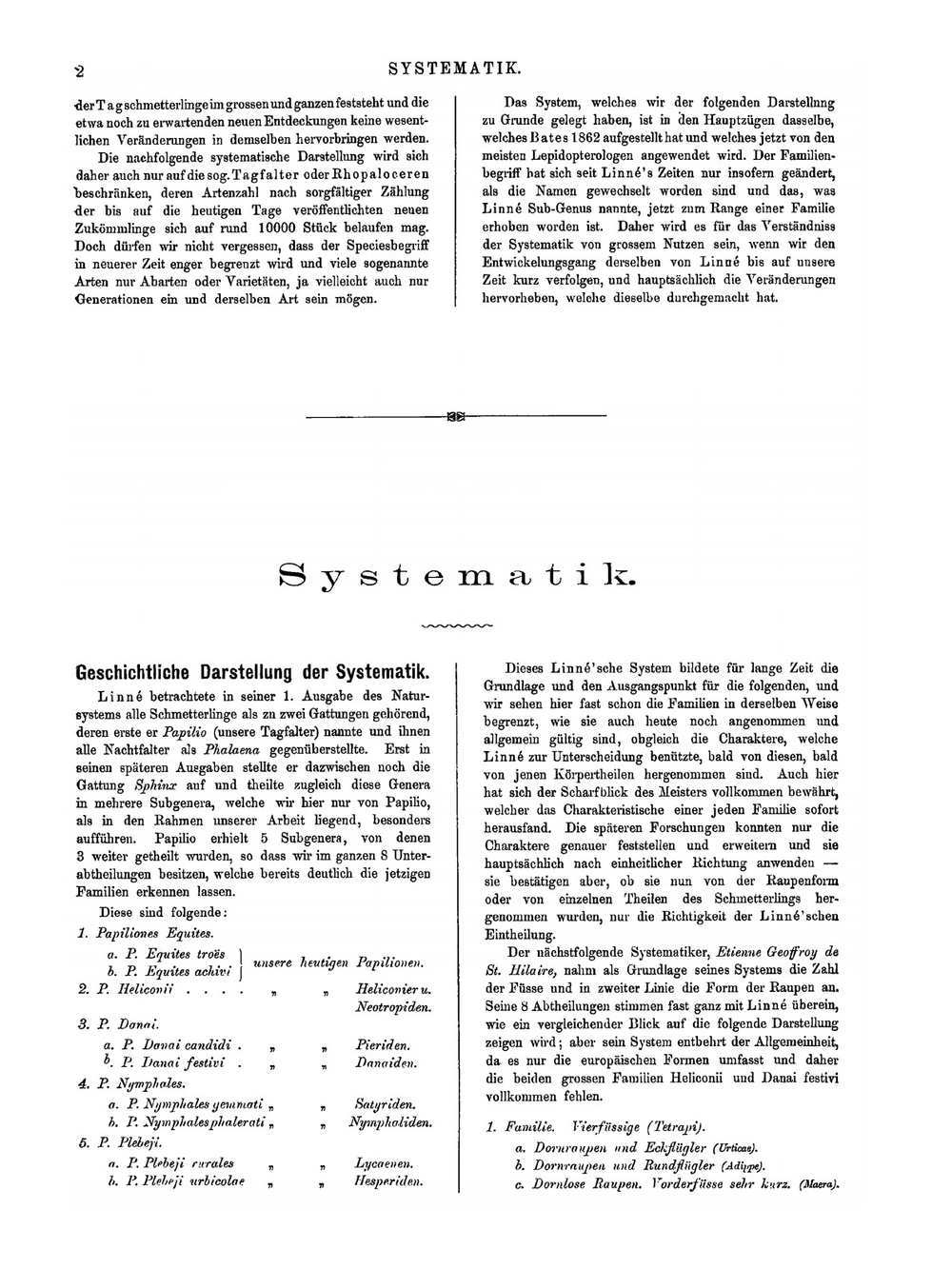 Exotische schmetterlinge. II Theil. Die Familien und Gattungen der Tagfalter | O. Staudinger; E. Schatz