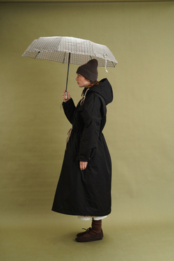 Парка оверсайз зимняя удлиненная, черная