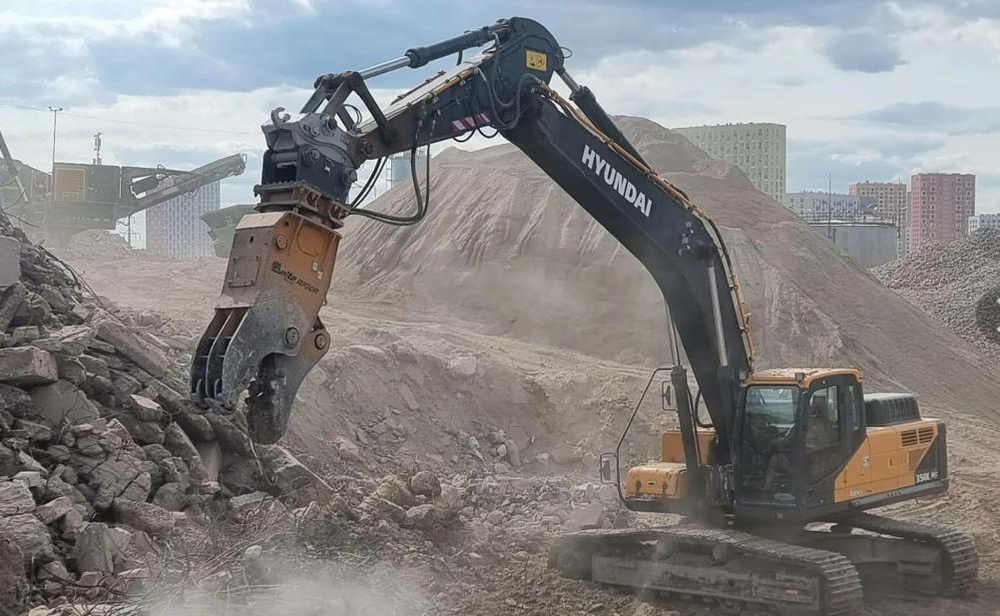 Бетонолом крашер механический на Экскаватор Liebherr