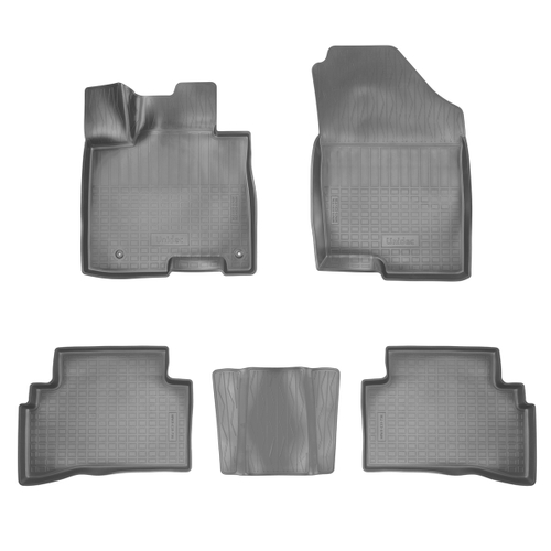 Ковры в салон Norplast/Unidec для Hyundai Tucson IV (2021-), Серый, евро короткая база, арт.NPA11-C31-736-G