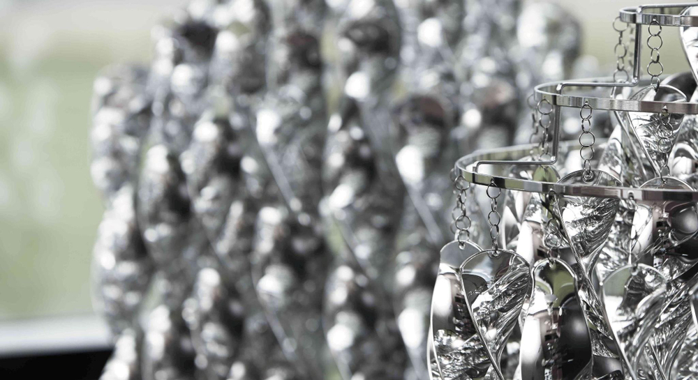 Pendant design lamp  Spiral SP01 by Verpan Panton (Silver)