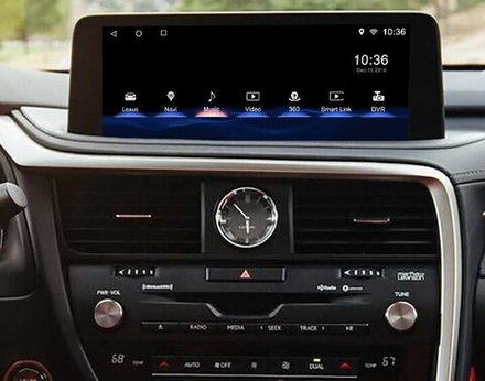 Магнитола для Lexus RX 2019-2022 (тачпад) - Radiola RDL-LEX-RX19 монитор 12.3", Android 10, 8Гб+128Гб, CarPlay, 4G SIM-слот