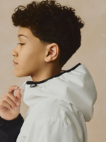 Куртка непромокаемая с капюшоном для мальчика Next E82-308, Белый, Черный