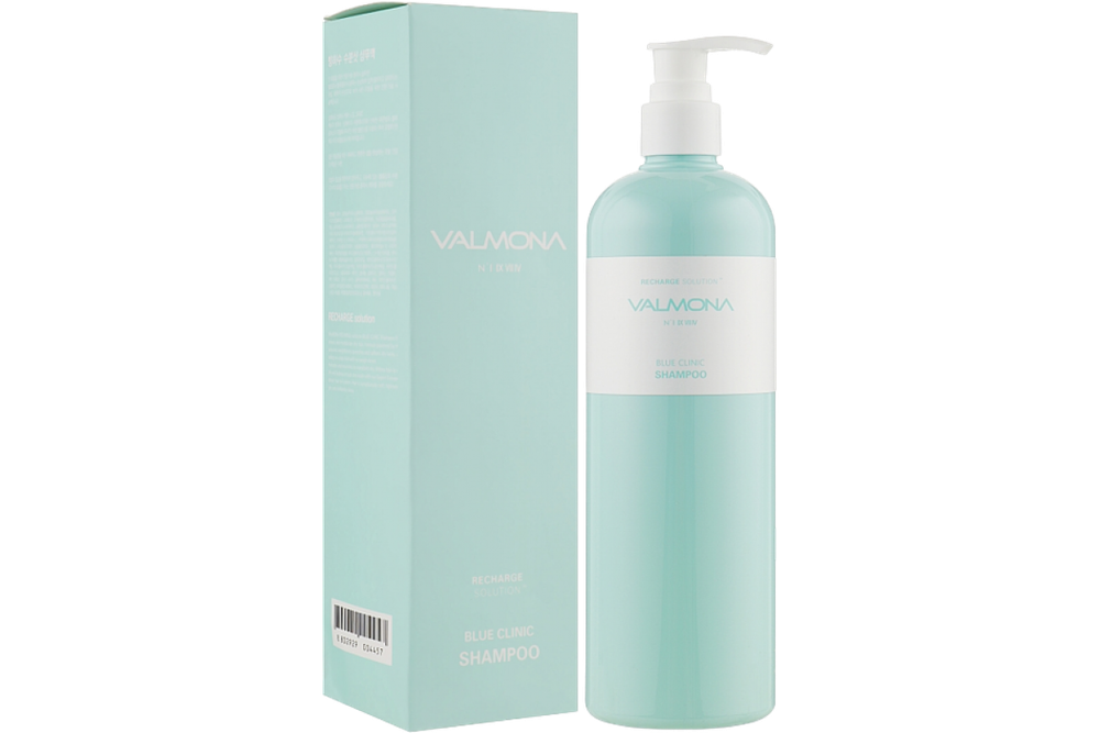 Шампунь для волос Evas Valmona Recharge Solution Blue Clinic Shampoo 480 мл