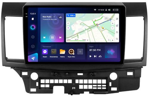 Магнитола для Mitsubishi Lancer X 2007-2016 (рамка 10) - Teyes CC3-2K на Android 10, Быстрая, 2K QLED, CarPlay, 4G SIM-слот