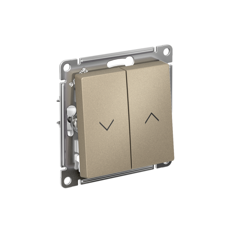 Выключатель для жалюзи 2-кл. AtlasDesign 10А механизм шампань SE ATN000519 Выключатель для жалюзи 2-кл. AtlasDesign 10А механизм шампань SE ATN000519