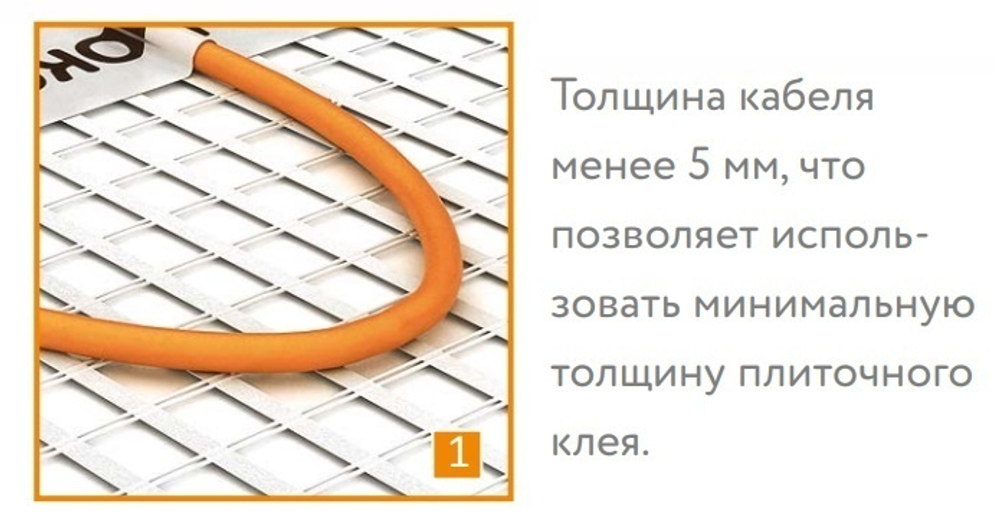 Электрический теплый пол "Теплолюкс" нагревательный мат TROPIX МНН 160 - 4,5 /720, 4,5м2