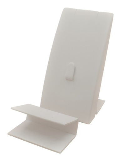 Подставка для гарнитура/изогнутая/2 прорези/съемн. планка на магнитах/2 отверстия/язычок/ф.№6 (2 резинки)