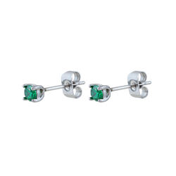 Серьги-пусеты Fiore Luna GREEN AE03187-8A G/S