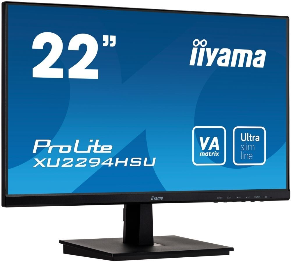Монитор Iiyama 22;; ProLite XU2294HSU-B1 1920x1080 VA LED 75Гц 4ms VGA HDMI DisplayPort