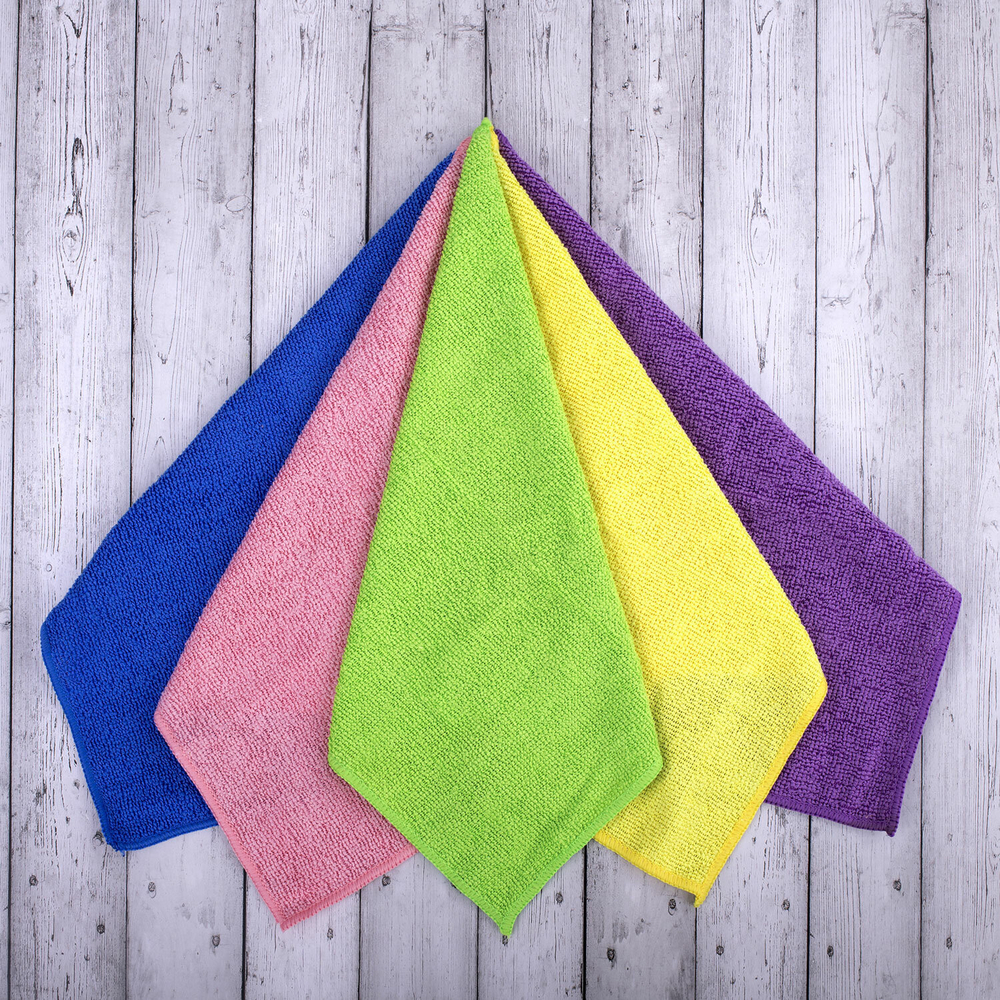 Салфетка из МИКРОФИБРЫ 30х30см комплект 10 шт. MULTI COLOUR ECONOMY 180 г/м2 LAIMA HOME (2 штуки в упаковке)