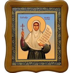 Пелагия (Тестова) преподобномученица, инокиня. Икона на холсте.