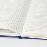 Блокнот в клетку с резинкой А5 (148x218 мм), 80 л., под кожу синий BRAUBERG "Metropolis Special", 111574