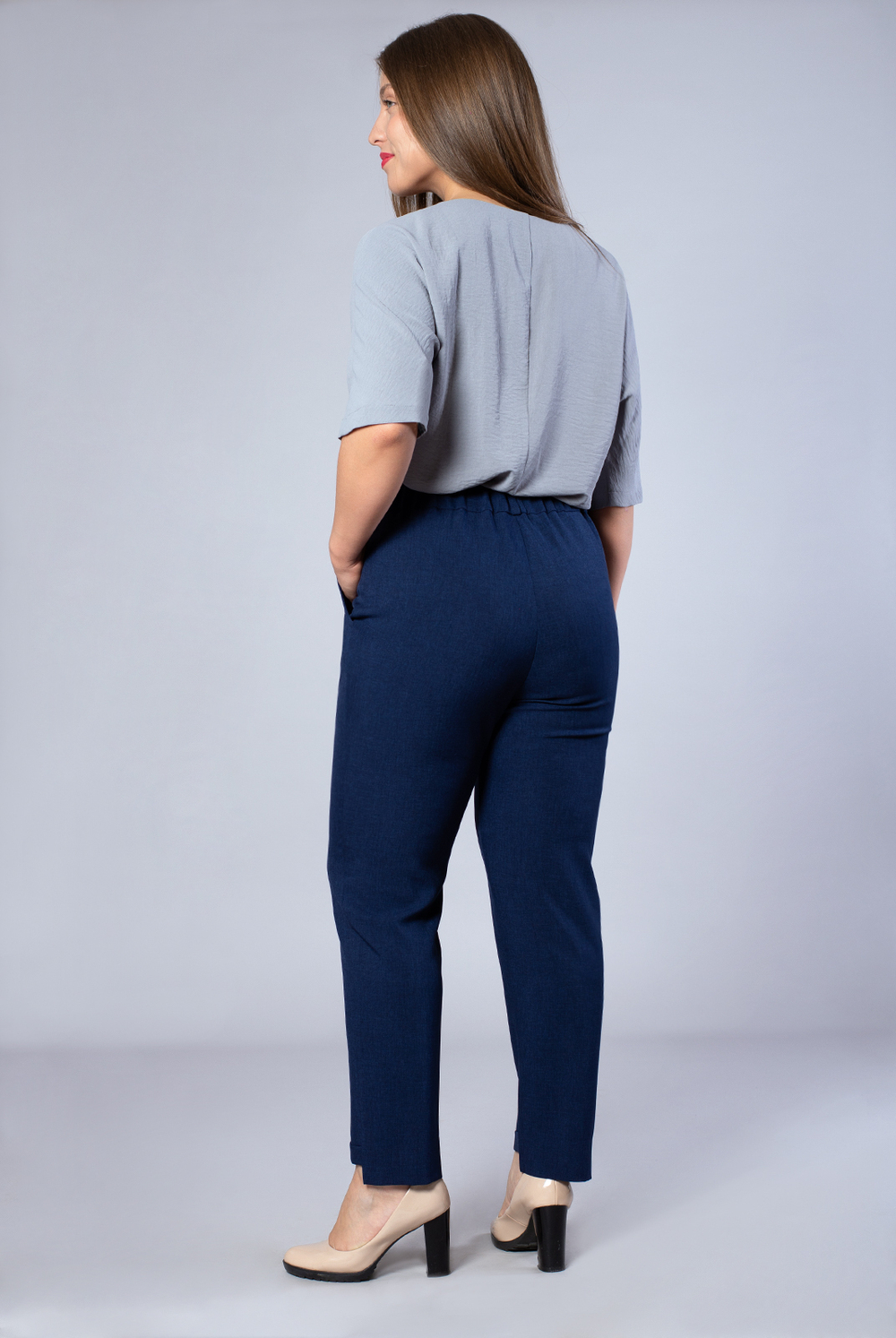 Брюки женские 2757АПА, чернильный #259Чер022757АПА
