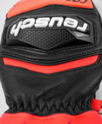 REUSCH варежки горнолыжные 6211422_7809 Warrior Team Mitten Black/Fluo Red