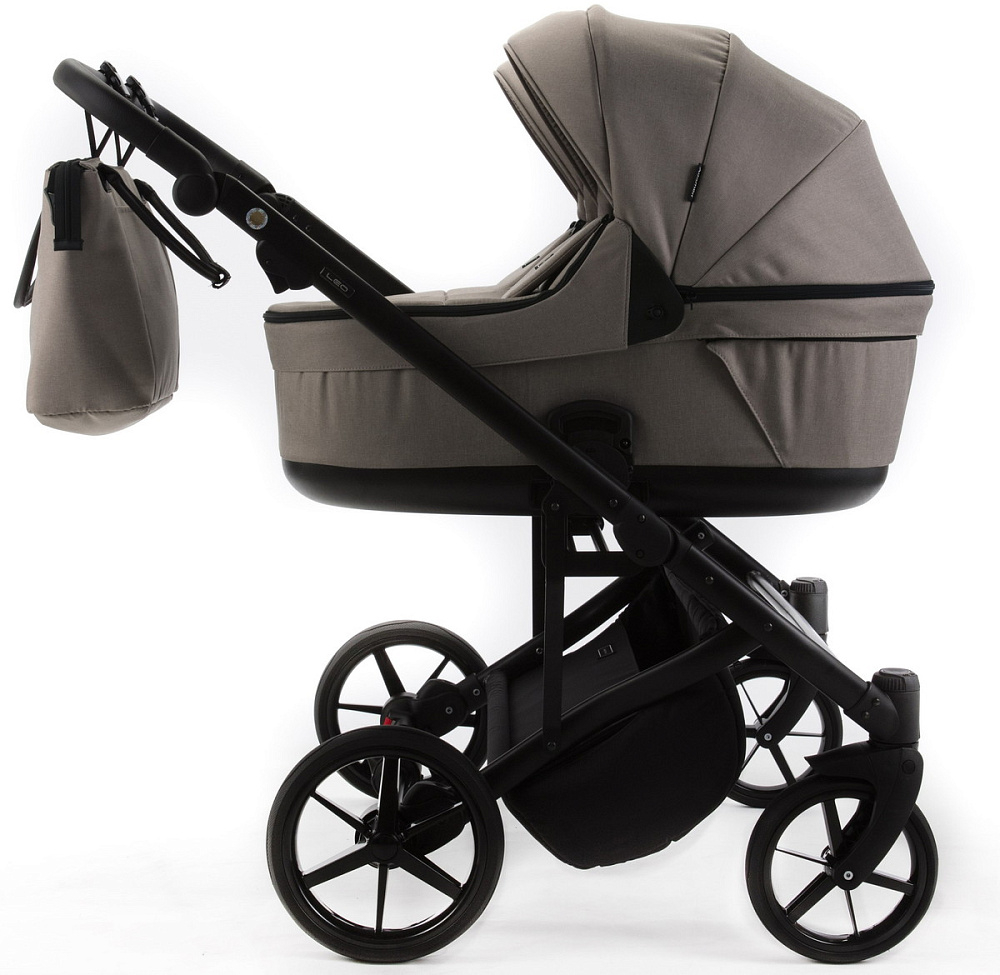 Детская коляска для двойни Adamex Leo Duo 3 в 1 TK72 (БЕЖЕВЫЙ)
