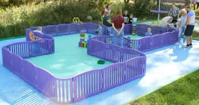 Панель модульного манежа прямая