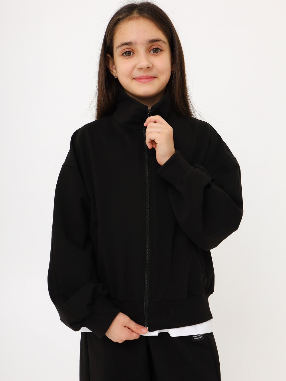 Кофта спортивная School, черная