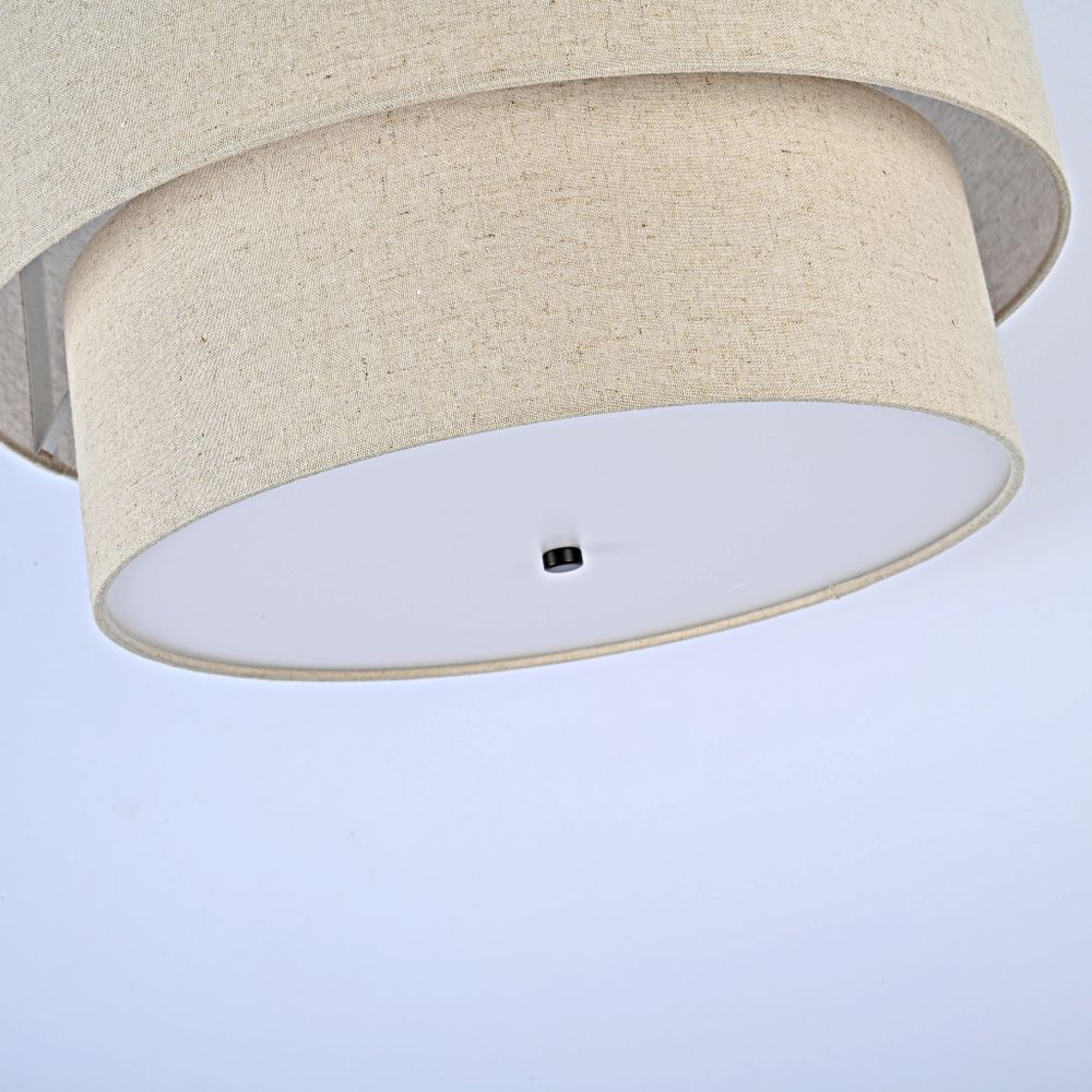 Подвесной Светильник Rh Two-Tier Round Shade Linen By Imperiumloft