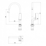 Смеситель с гигиеническим душем Lemark Bronx - LM3718GM