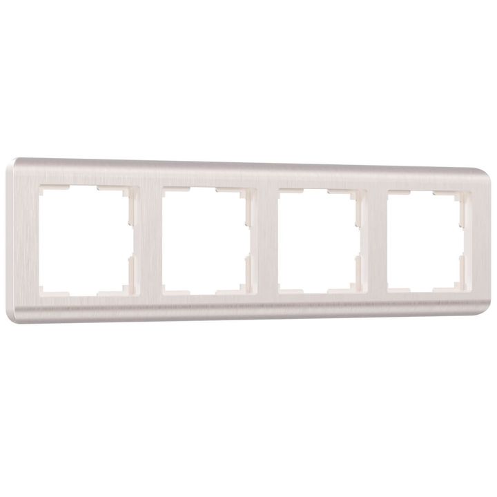 Рамка на 4 поста Werkel Stream перламутровый W0042113 4690389162503