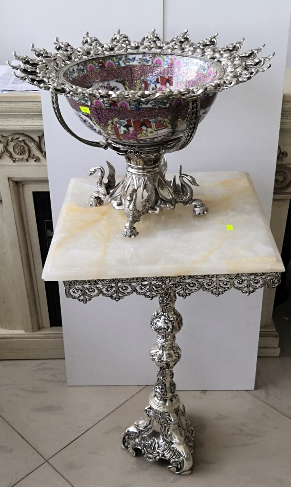 Чаша в бронз. оправе Silver