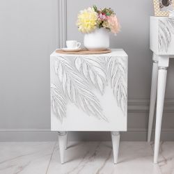 Тумба прикроватная Тропик Классика Айс Сильвер левая