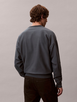 Свитшот Calvin Klein Premium Terry Monologo Relaxed Harlem Night Blue