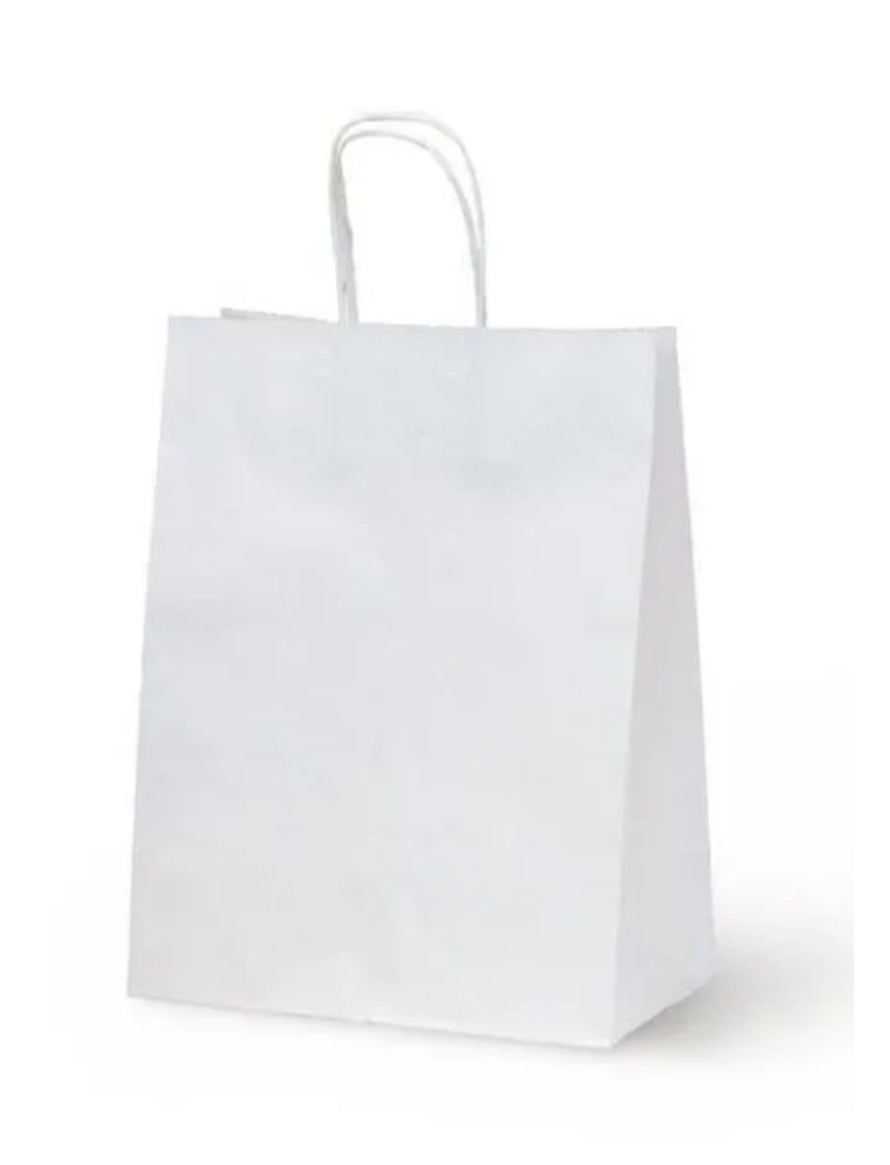 Пакет бумажный с ручками 24*14*28 см (белый)