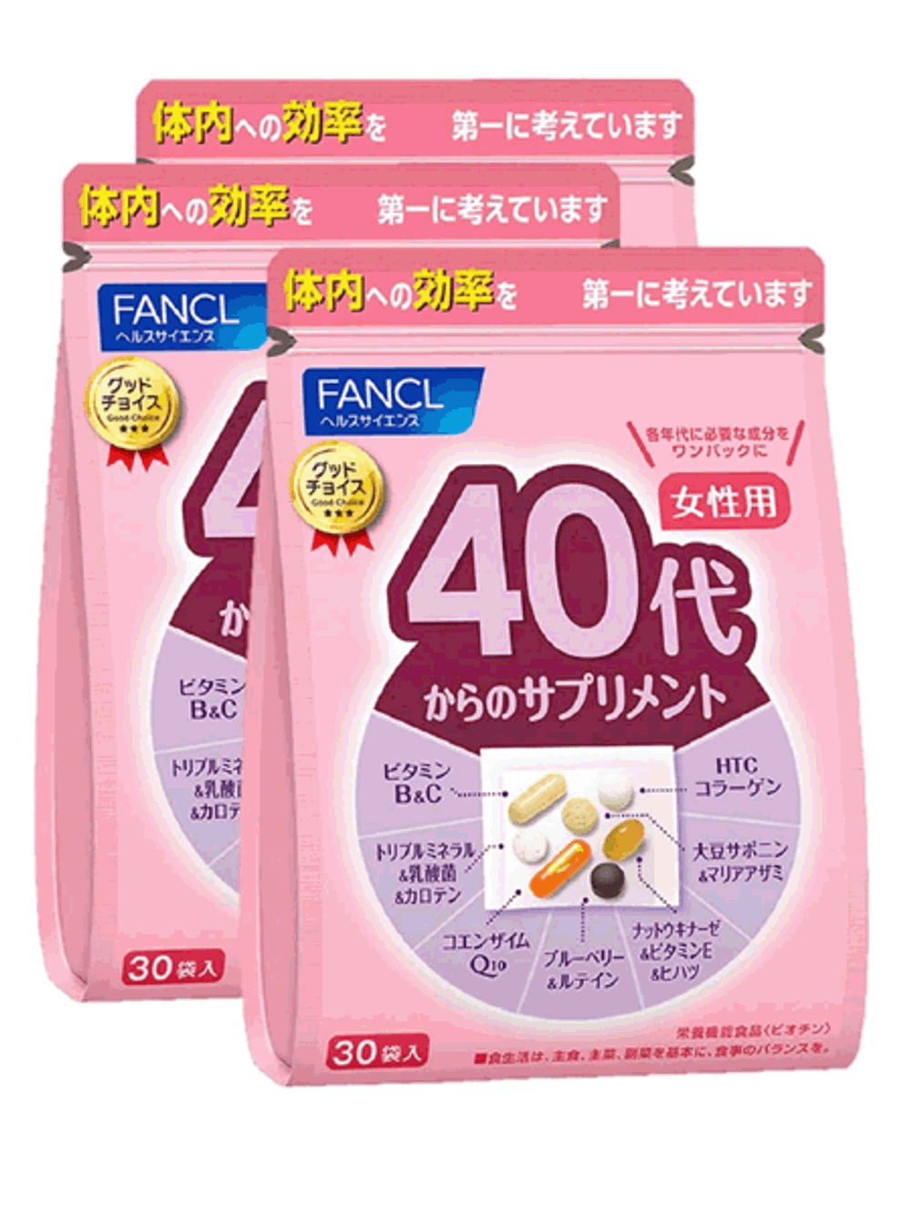 FANCL Мегакомплекс витаминов и минералов для  женщин старше 40 лет