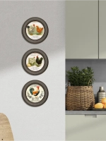 Картины на стену интерьерная на холсте 3 шт 17.5 см