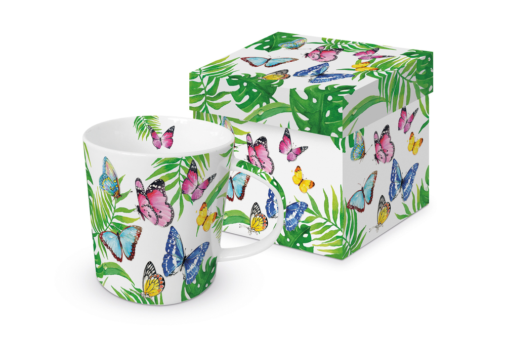 Кружка 350 мл Paperproducts Design Tropical Butterflies