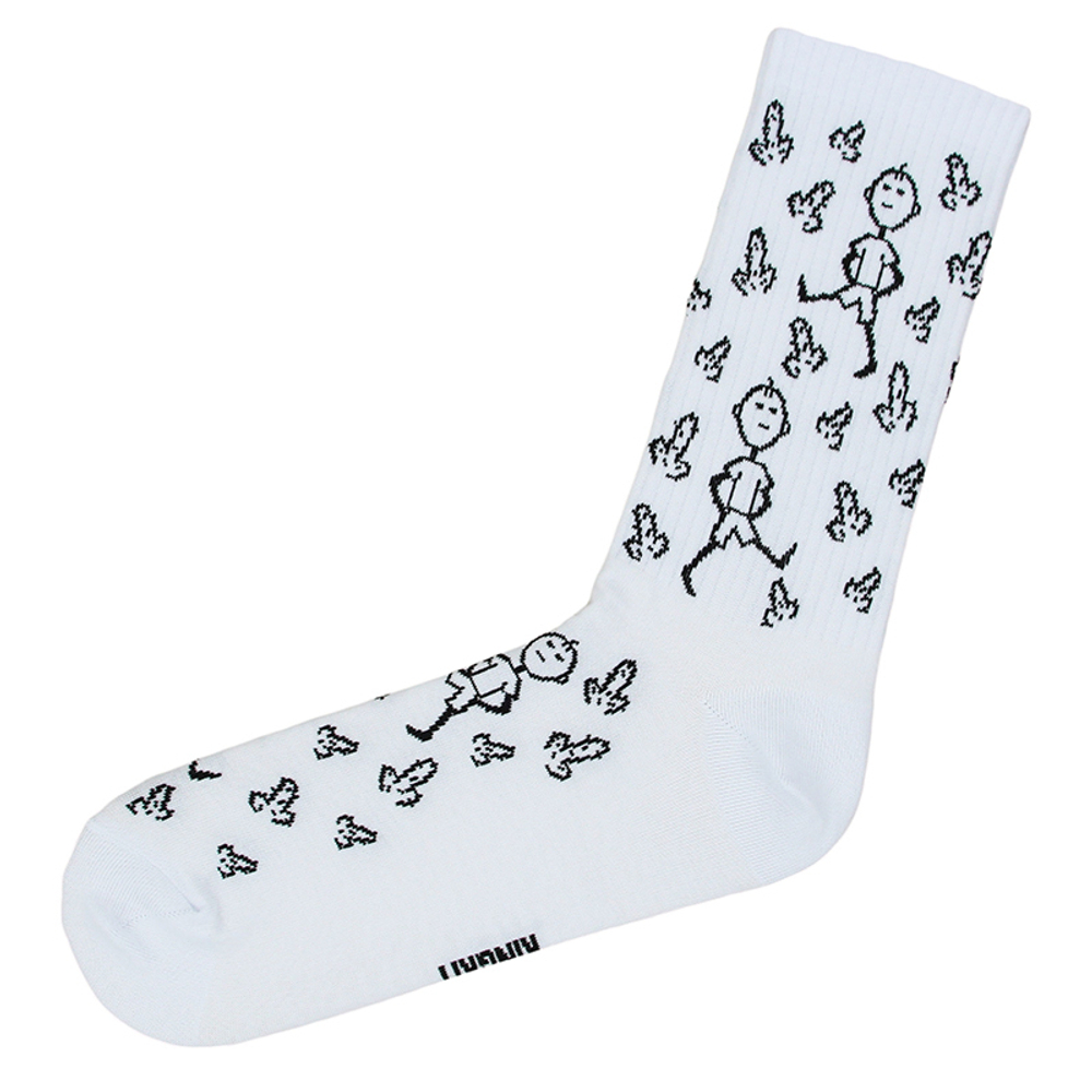 Подарочные носки "с Кактусами", Белые