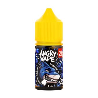 Жидкость Angry Vape Salt 2% ULTRA 30 ml - Акула Гарпун (черника со сливками)