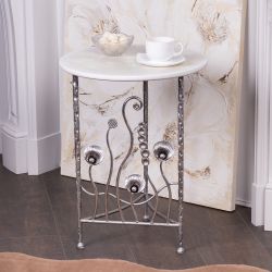 Столик декоративный Блюм Бьянко Античное Серебро